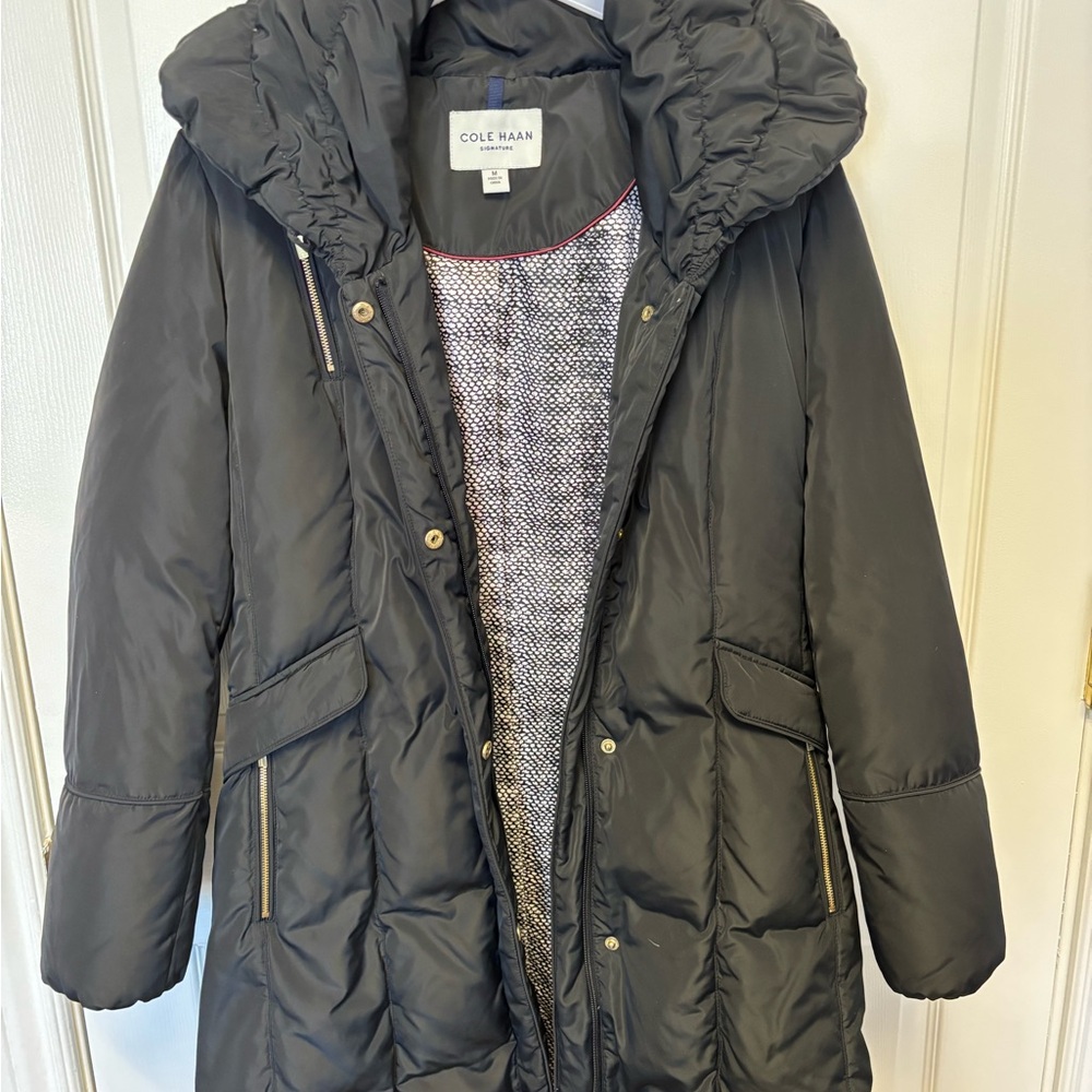 Cole Haan Women's Black Puffer Coat